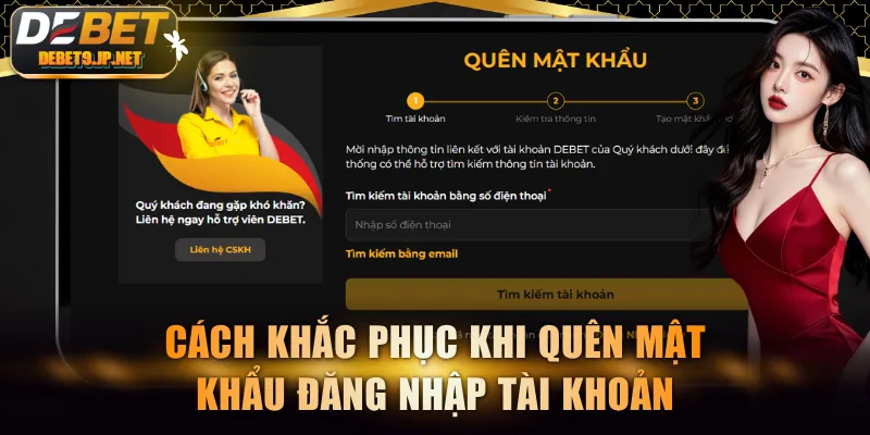 Cách khắc phục khi quên mật khẩu đăng nhập tài khoản