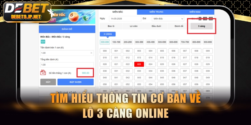 Tìm hiểu thông tin cơ bản về lô 3 càng online