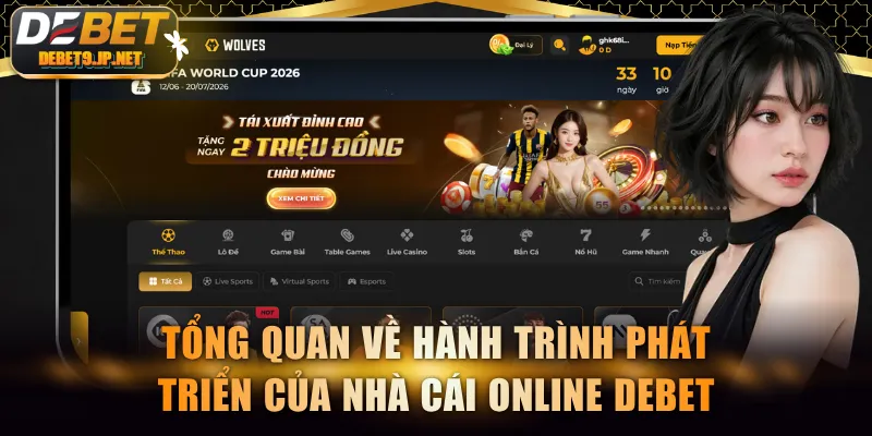 Tổng quan về hành trình phát triển của nhà cái online DEBET