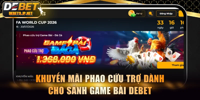 Ưu đãi phao cứu trợ giúp bạn tự tin đặt cược